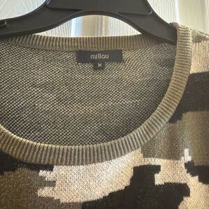 Millau Men's Camouflage Sweater - Brown and Black